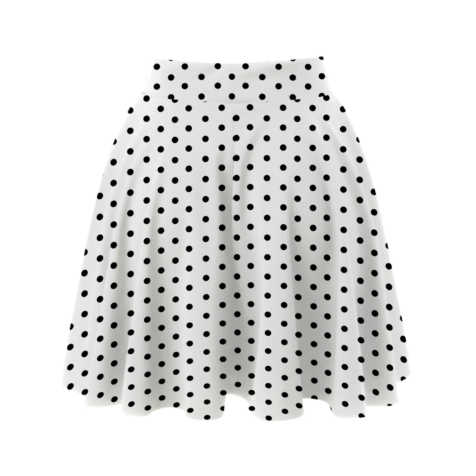 thumbnail image 5 of Minifalda clásica con cintura elástica para mujer: falda elegante y casual de corte A, 95 % poliéster, tallas reales, para todas las estaciones - S-XXL, 5 of 6